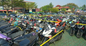 Kendaraan yang disita oleh Pemprov Jabar