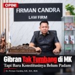 Lawyer Nasional & Dosen Pascasarjana Magister Ilmu Hukum, Dr. Firman Candra, S.E., S.H
